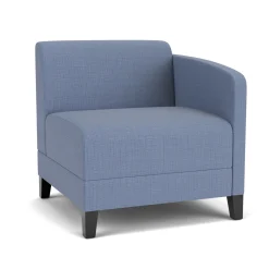 Social Left Arm Guest Chair in Premium Upholstery