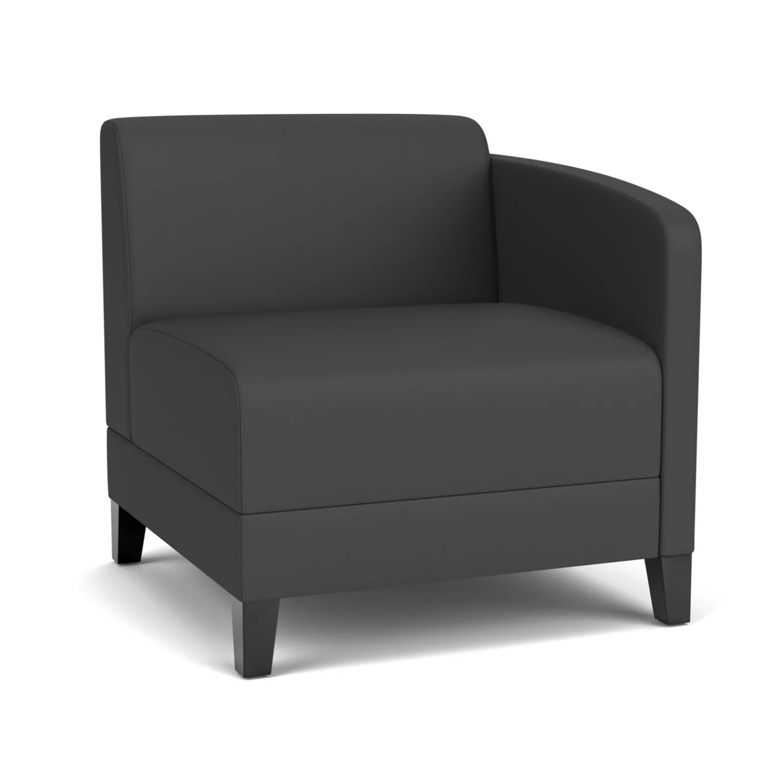 Social Left Arm Guest Chair in Standard Upholstery