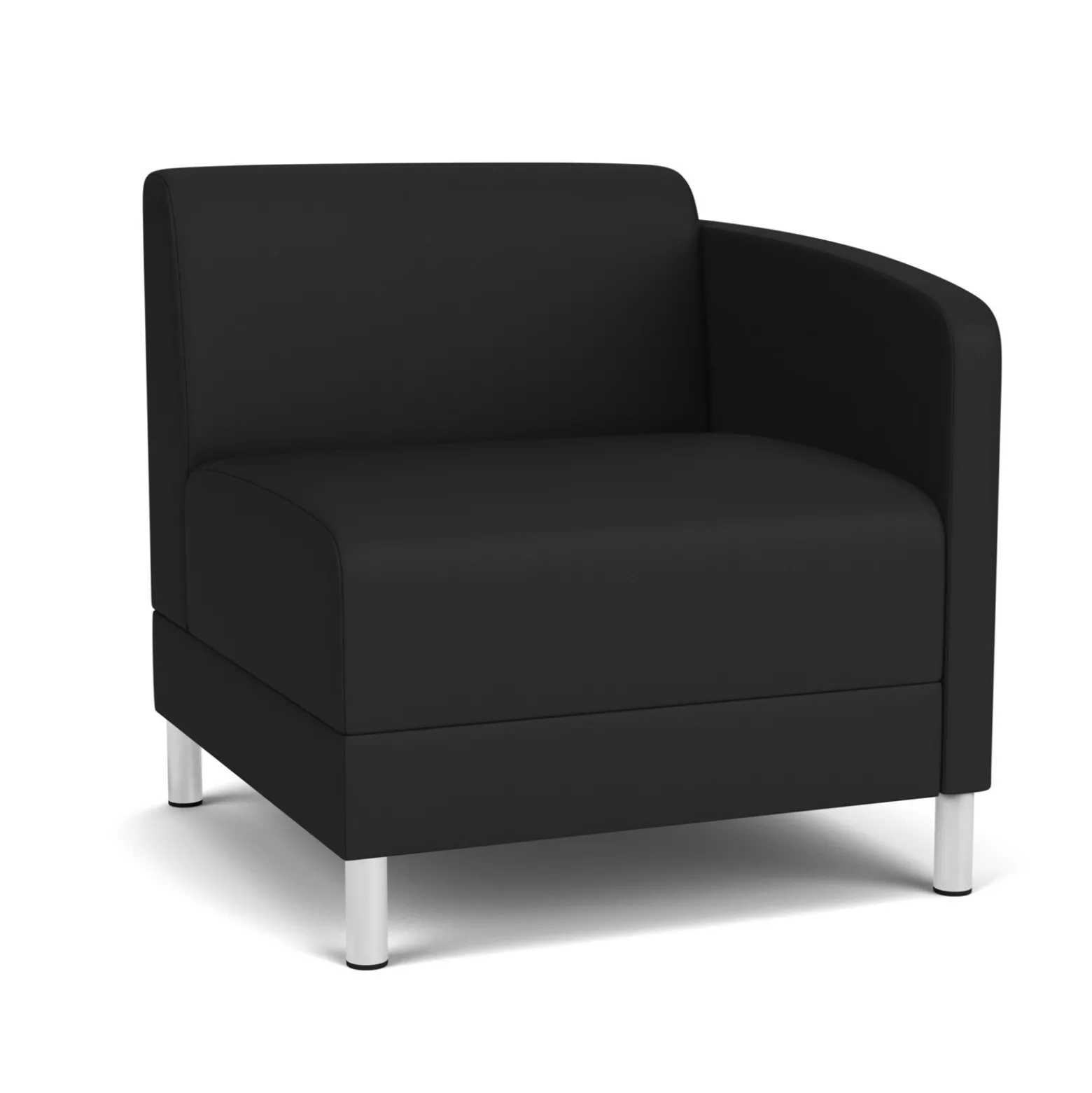 Social Left Arm Guest Chair in Standard Upholstery