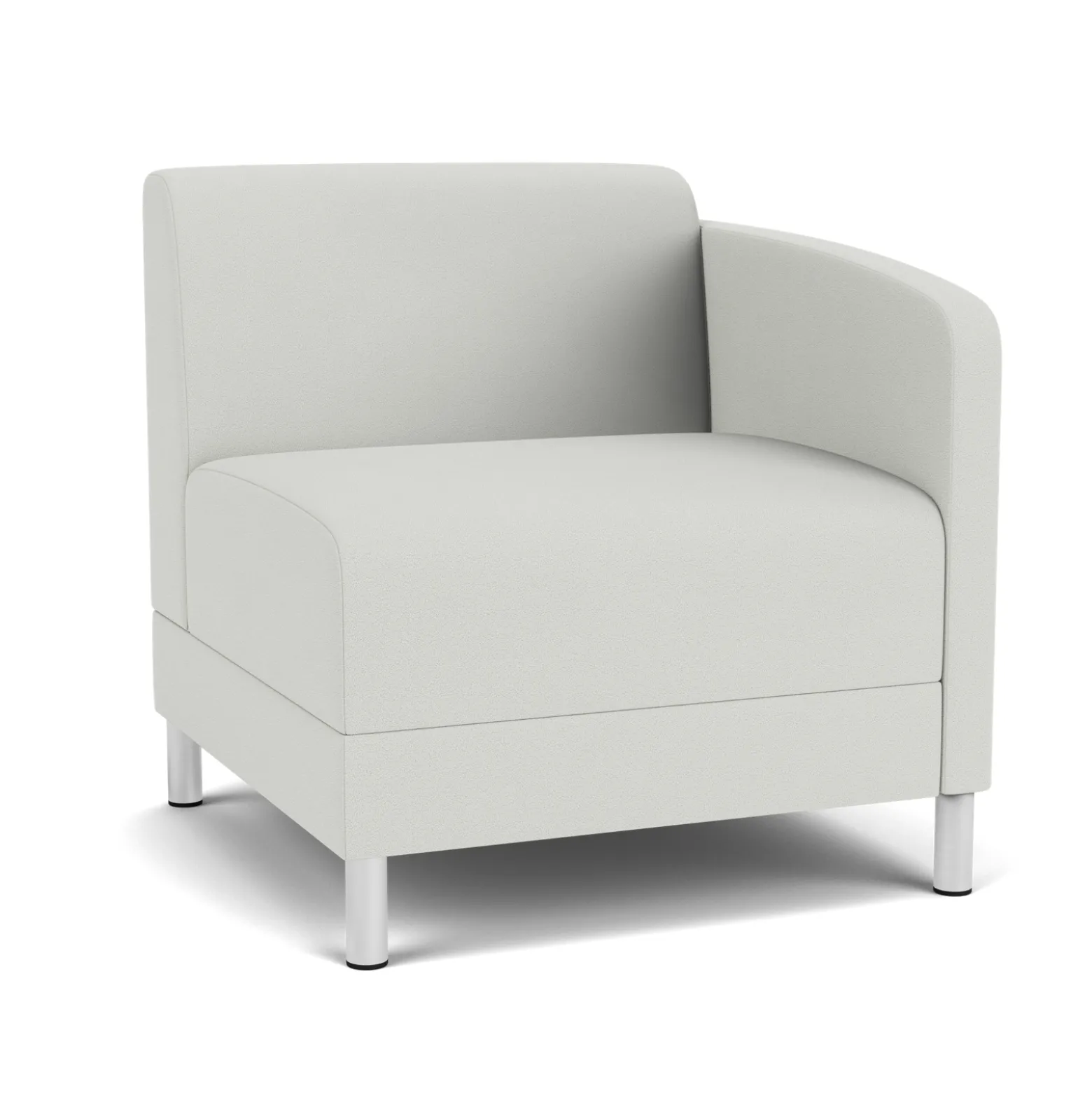 Social Left Arm Guest Chair in Standard Upholstery