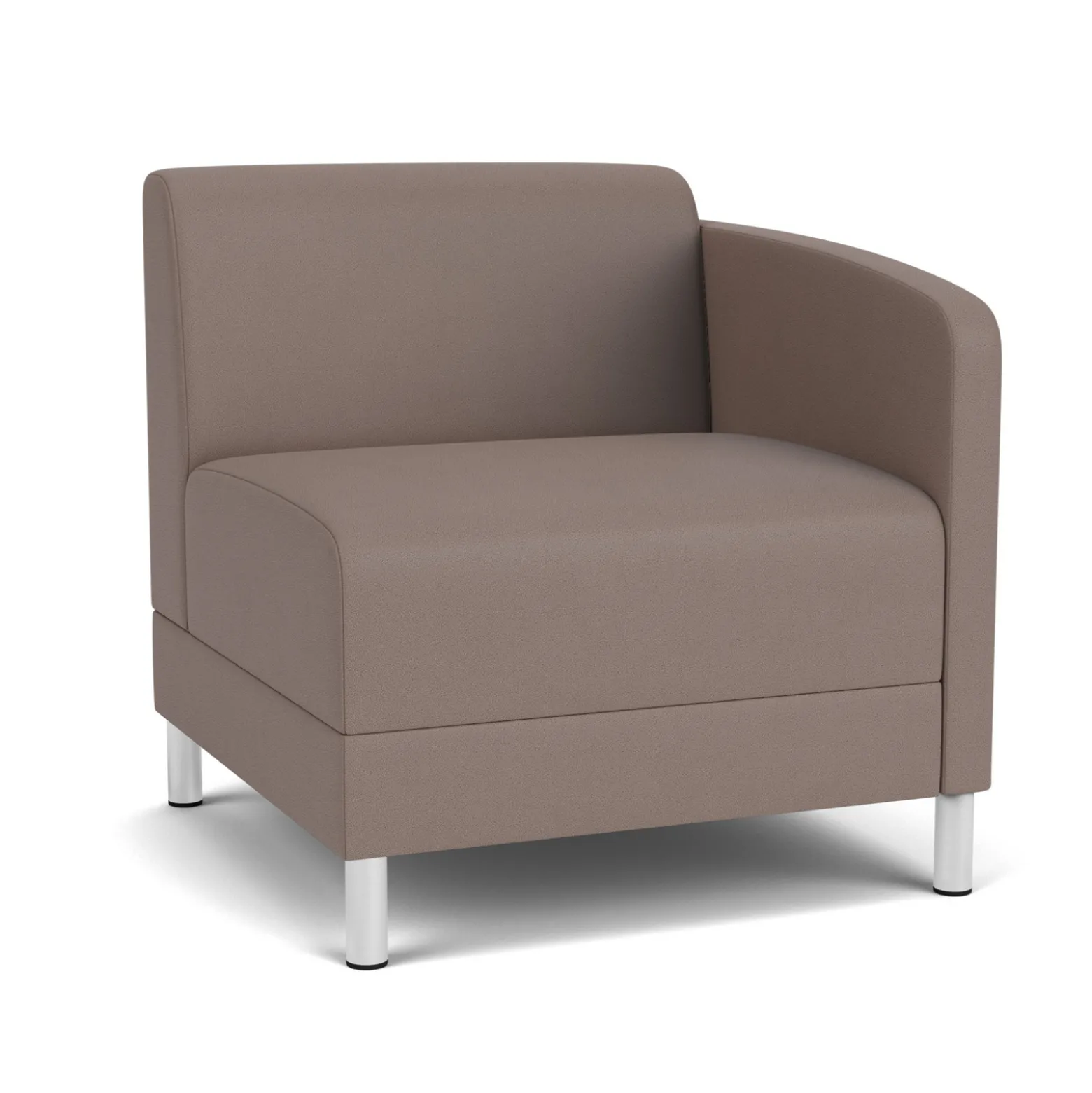 Social Left Arm Guest Chair in Standard Upholstery