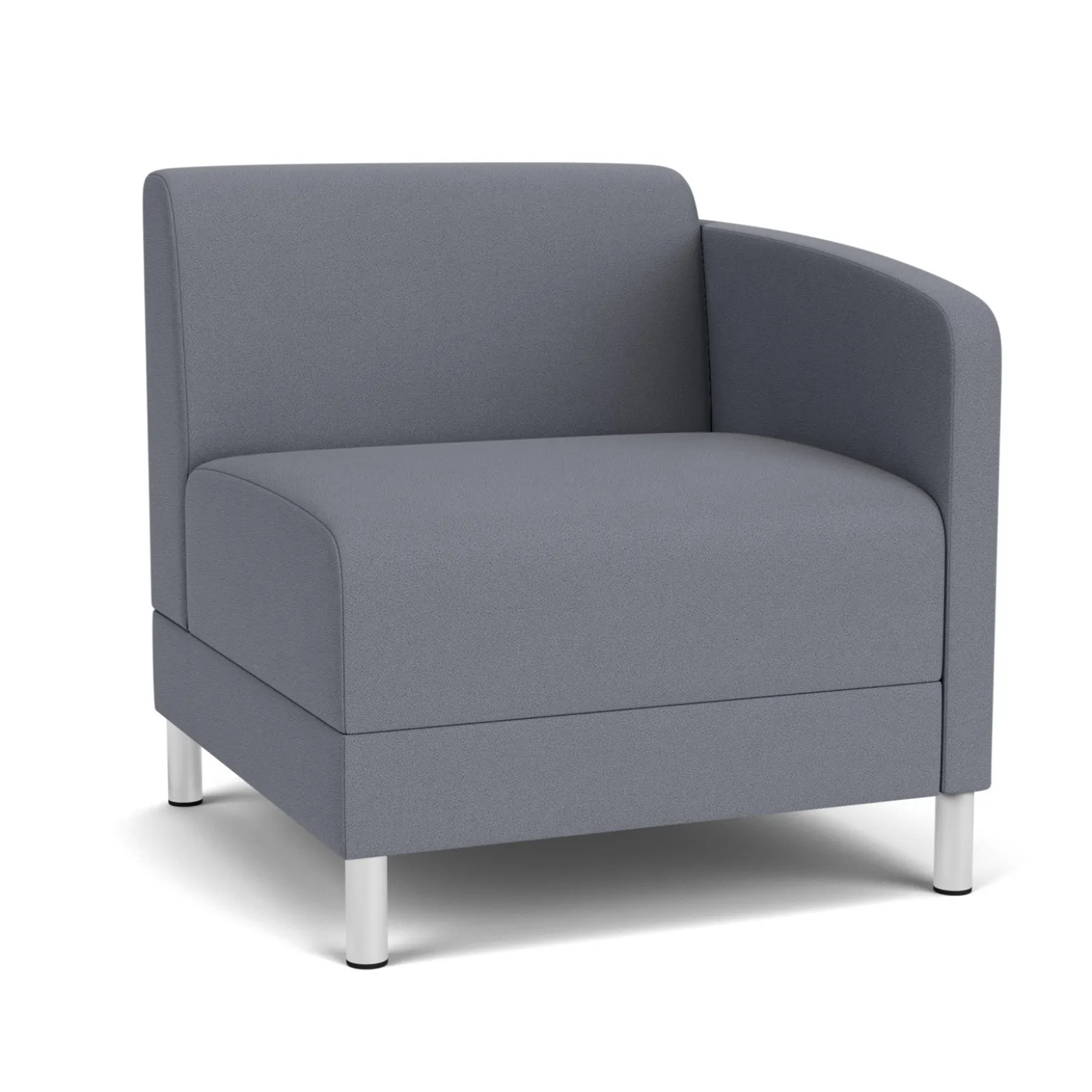 Social Left Arm Guest Chair in Standard Upholstery