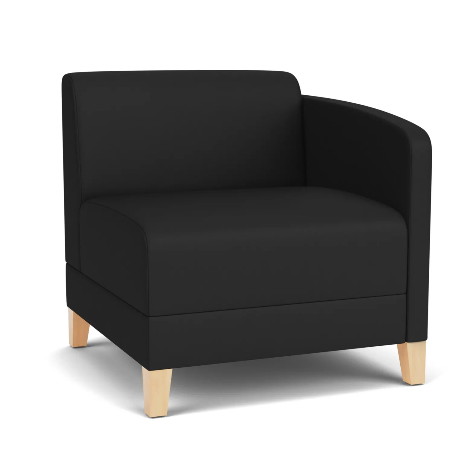Social Left Arm Guest Chair in Standard Upholstery