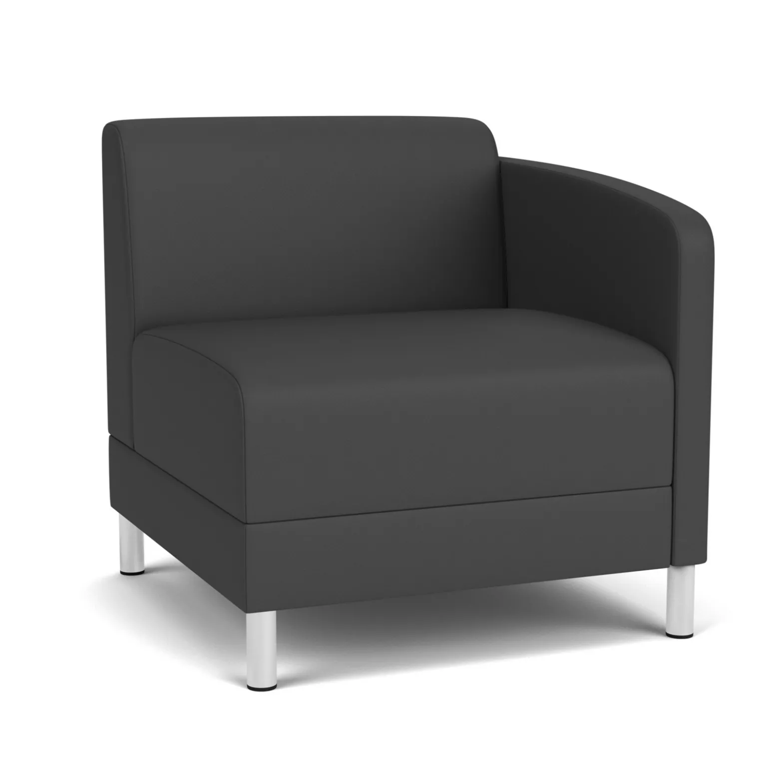 Social Left Arm Guest Chair in Standard Upholstery