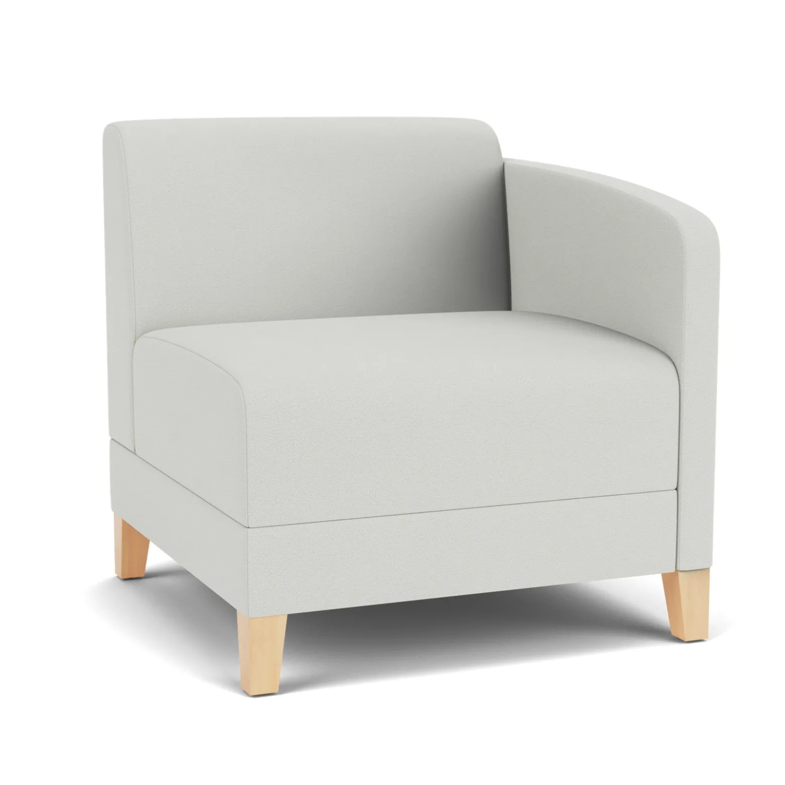 Social Left Arm Guest Chair in Standard Upholstery