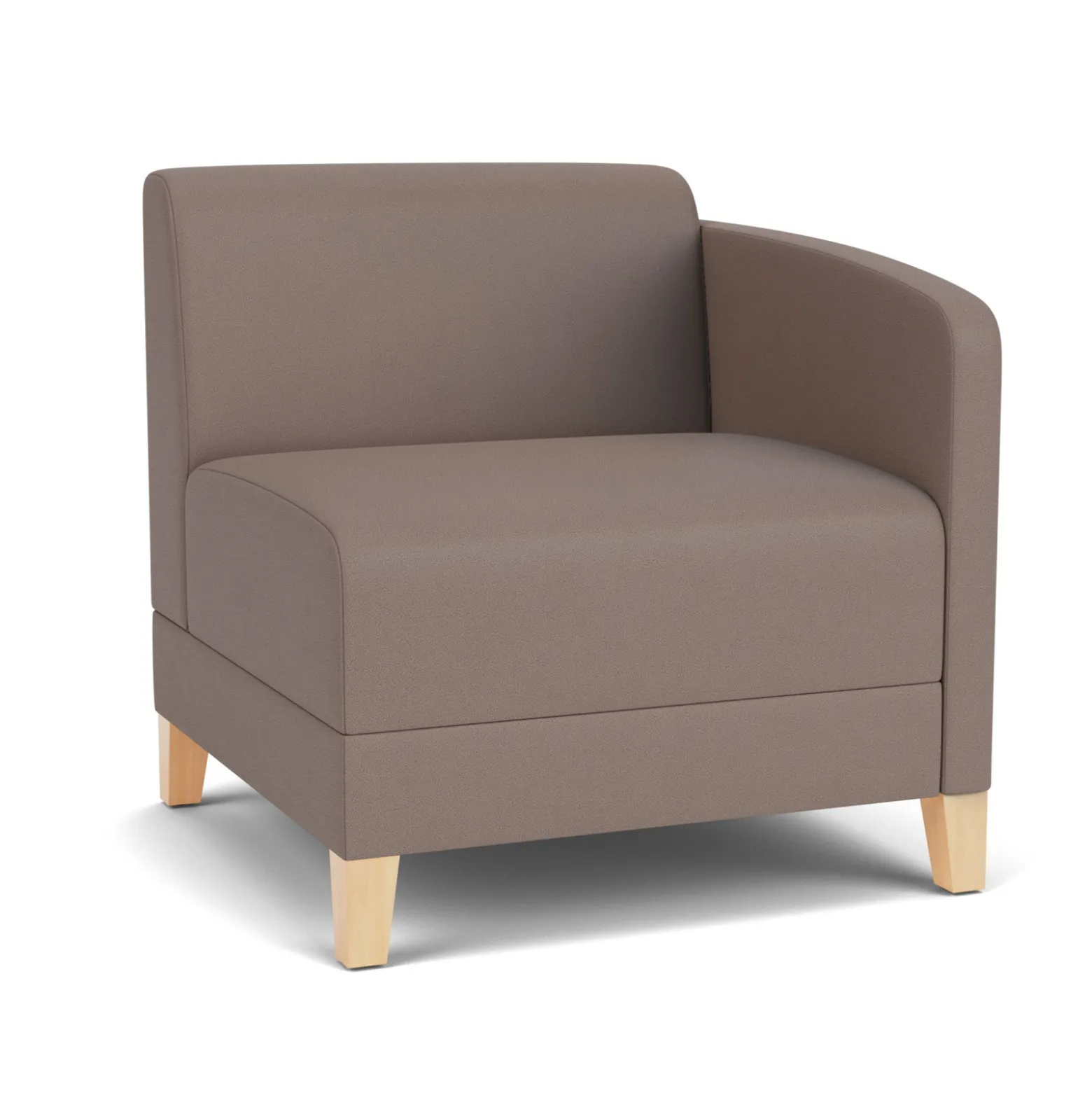 Social Left Arm Guest Chair in Standard Upholstery