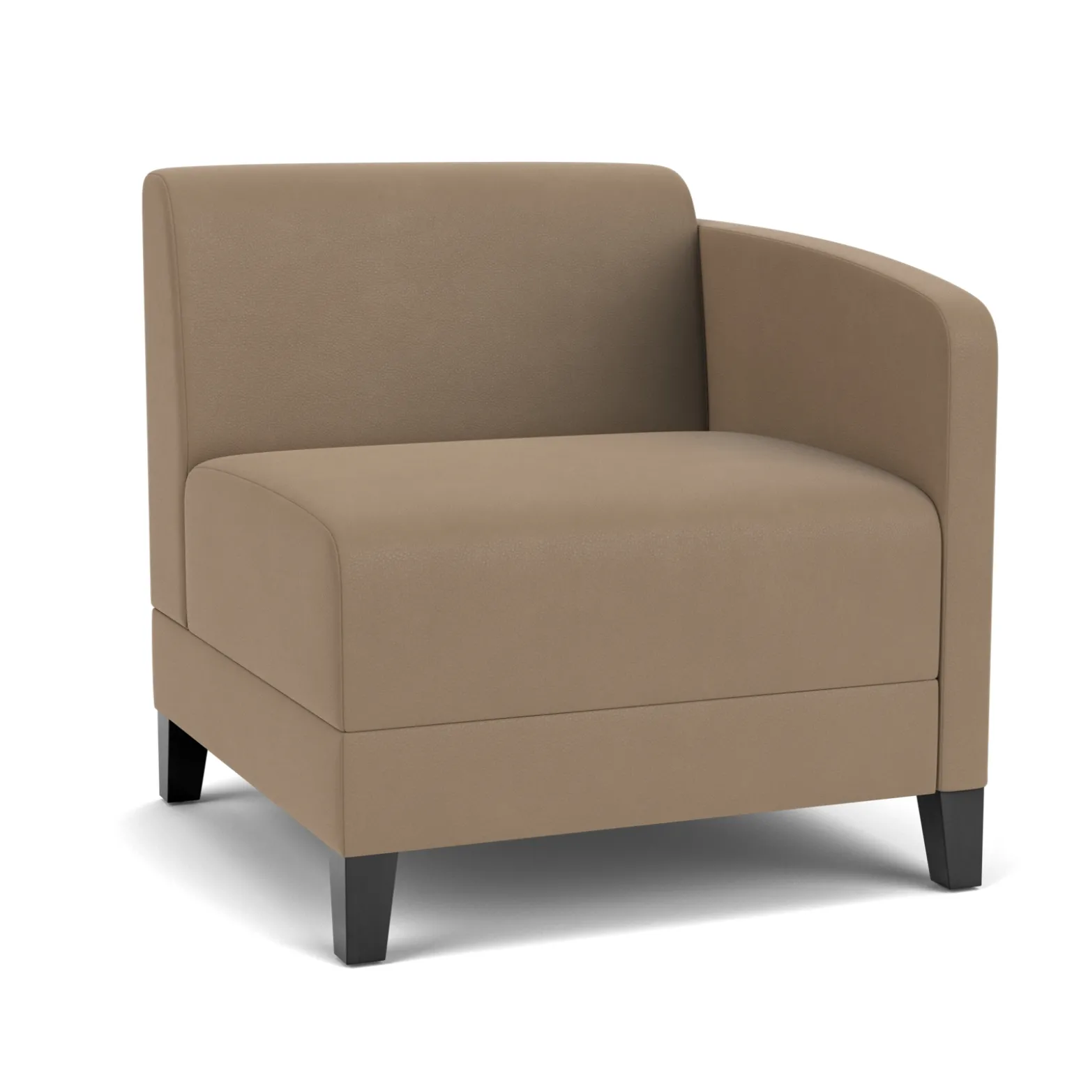 Social Left Arm Guest Chair in Standard Upholstery