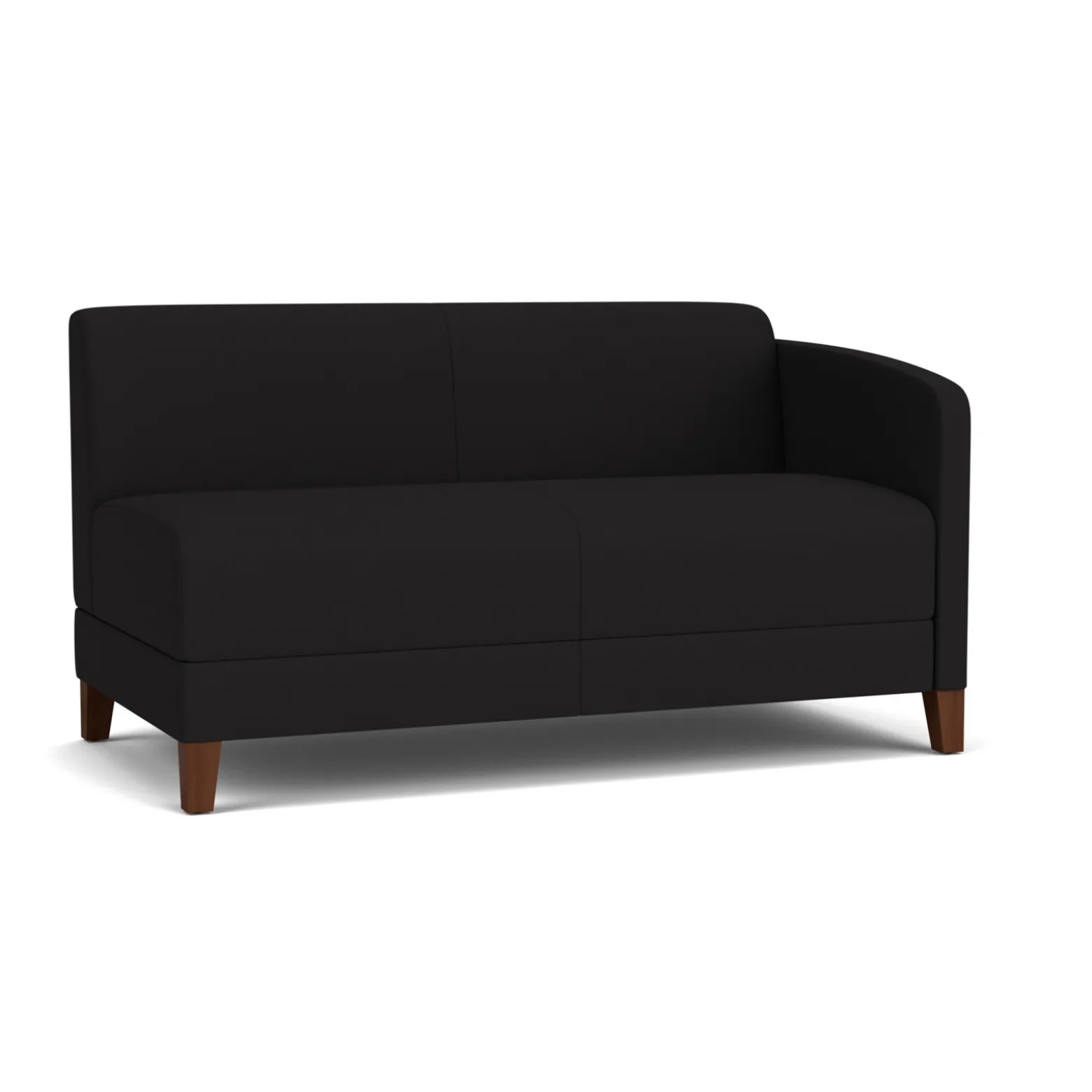 Social Left Arm Loveseat in Standard Upholstery
