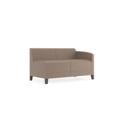 Social Left Arm Loveseat in Standard Upholstery