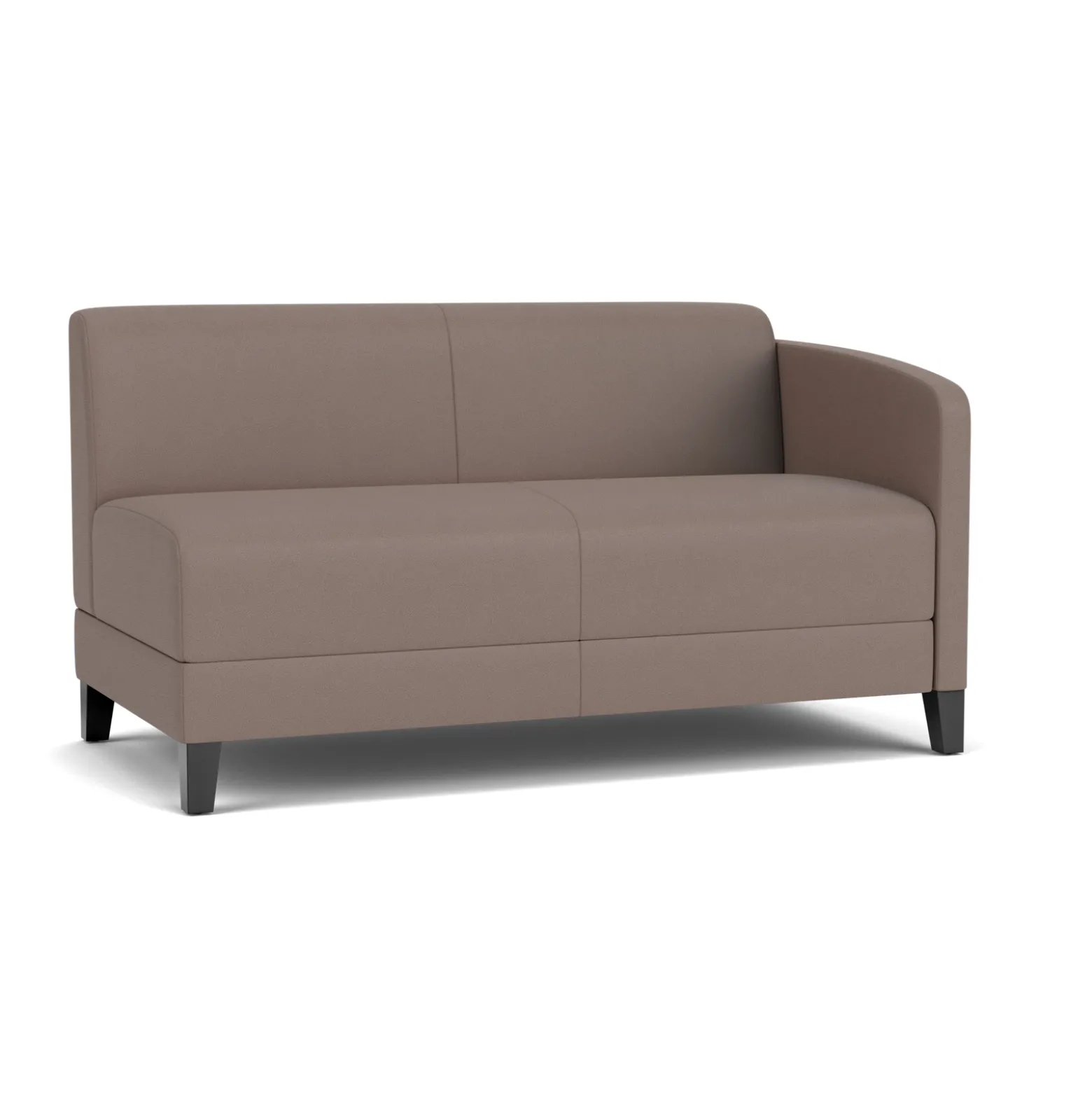 Social Left Arm Loveseat in Standard Upholstery