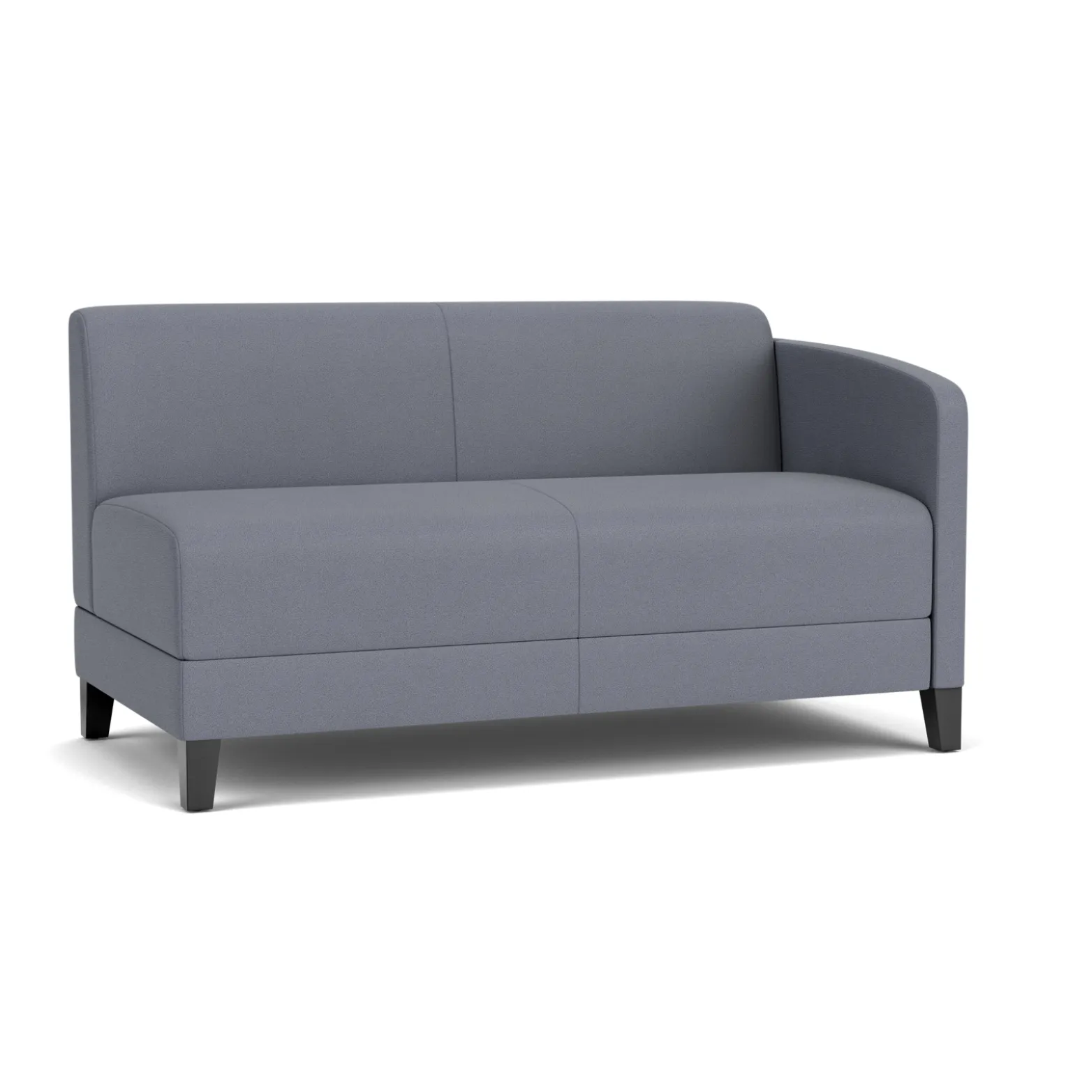 Social Left Arm Loveseat in Standard Upholstery