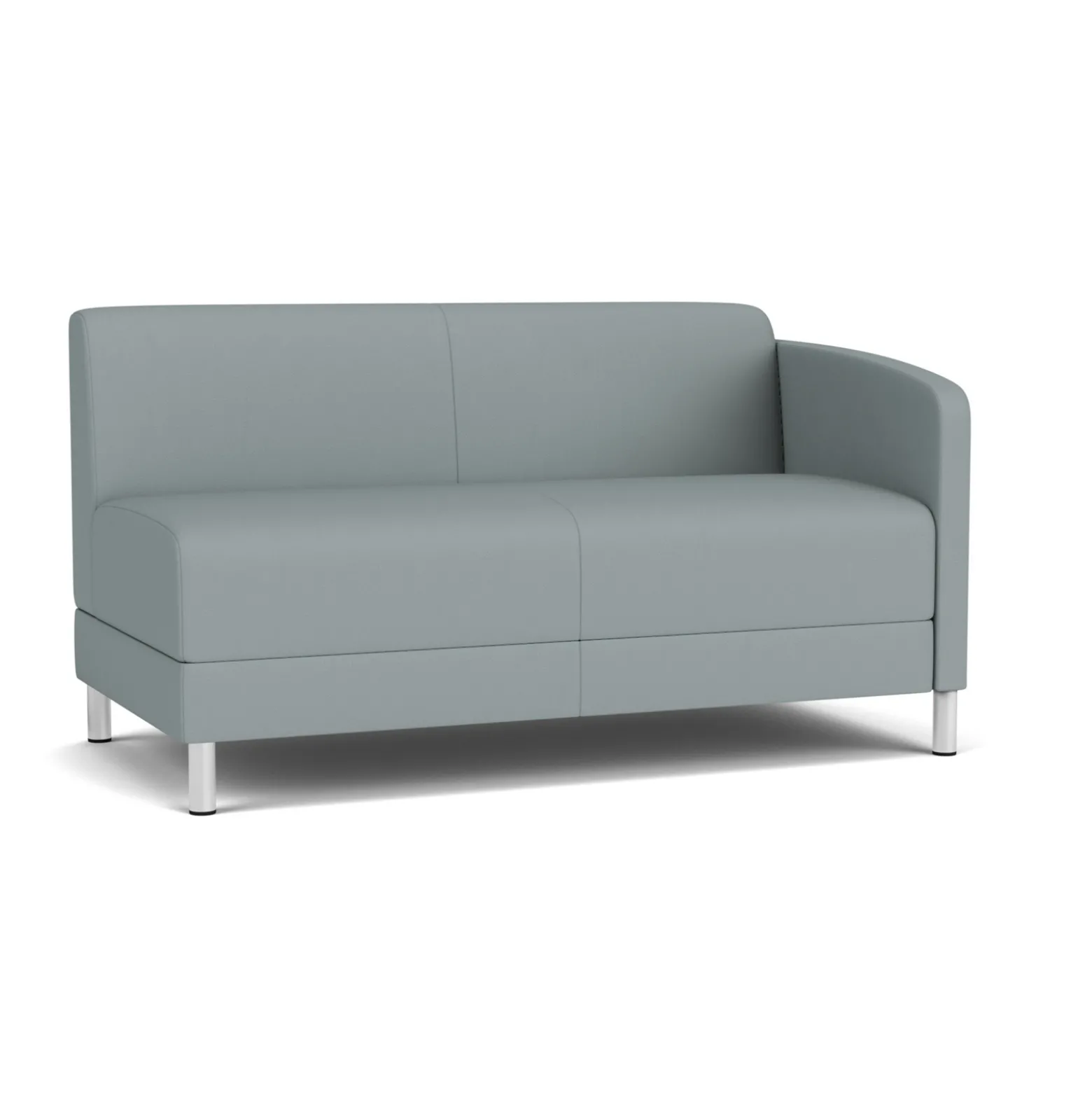 Social Left Arm Loveseat in Standard Upholstery
