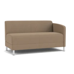 Social Left Arm Loveseat in Standard Upholstery