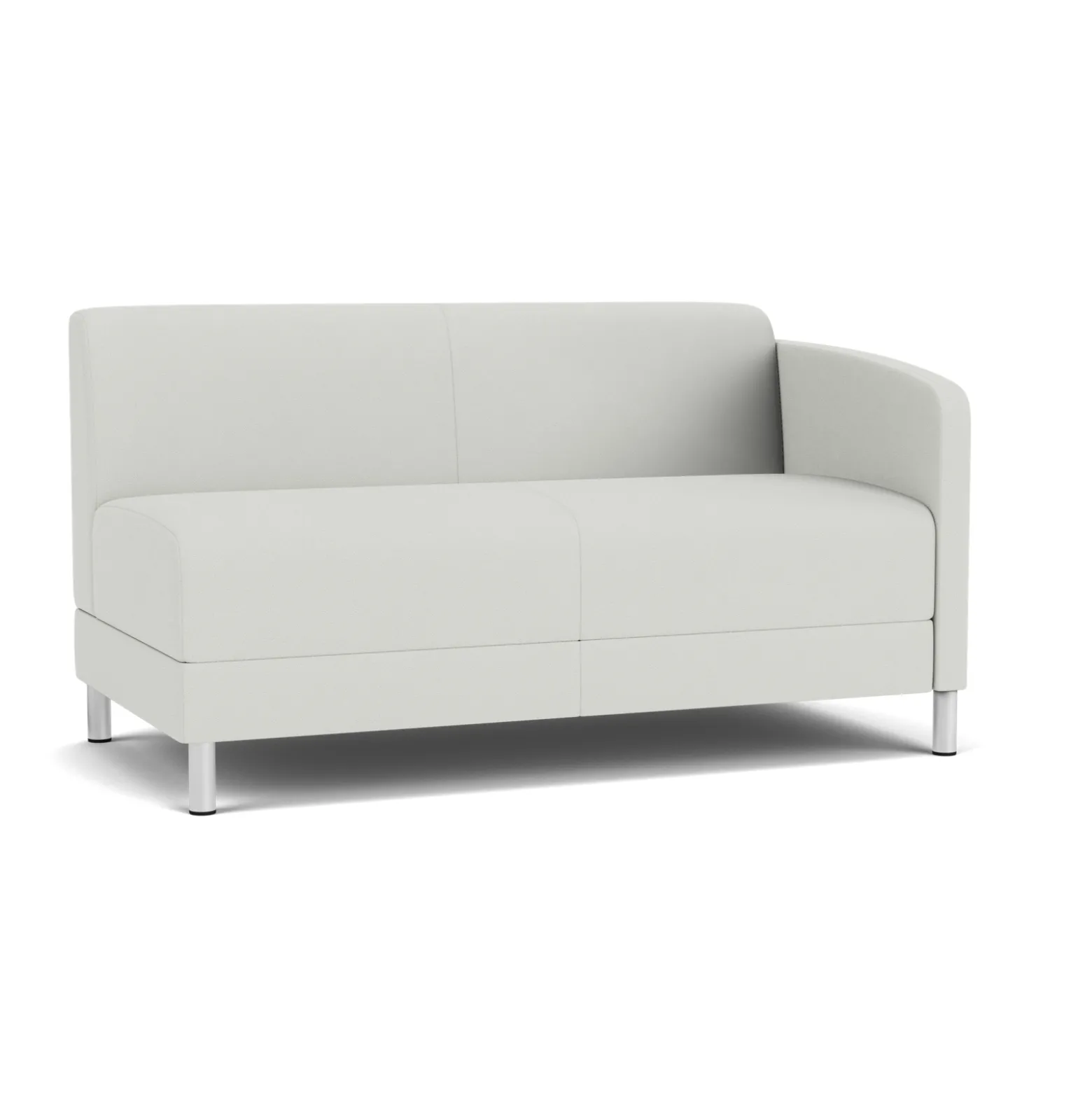 Social Left Arm Loveseat in Standard Upholstery