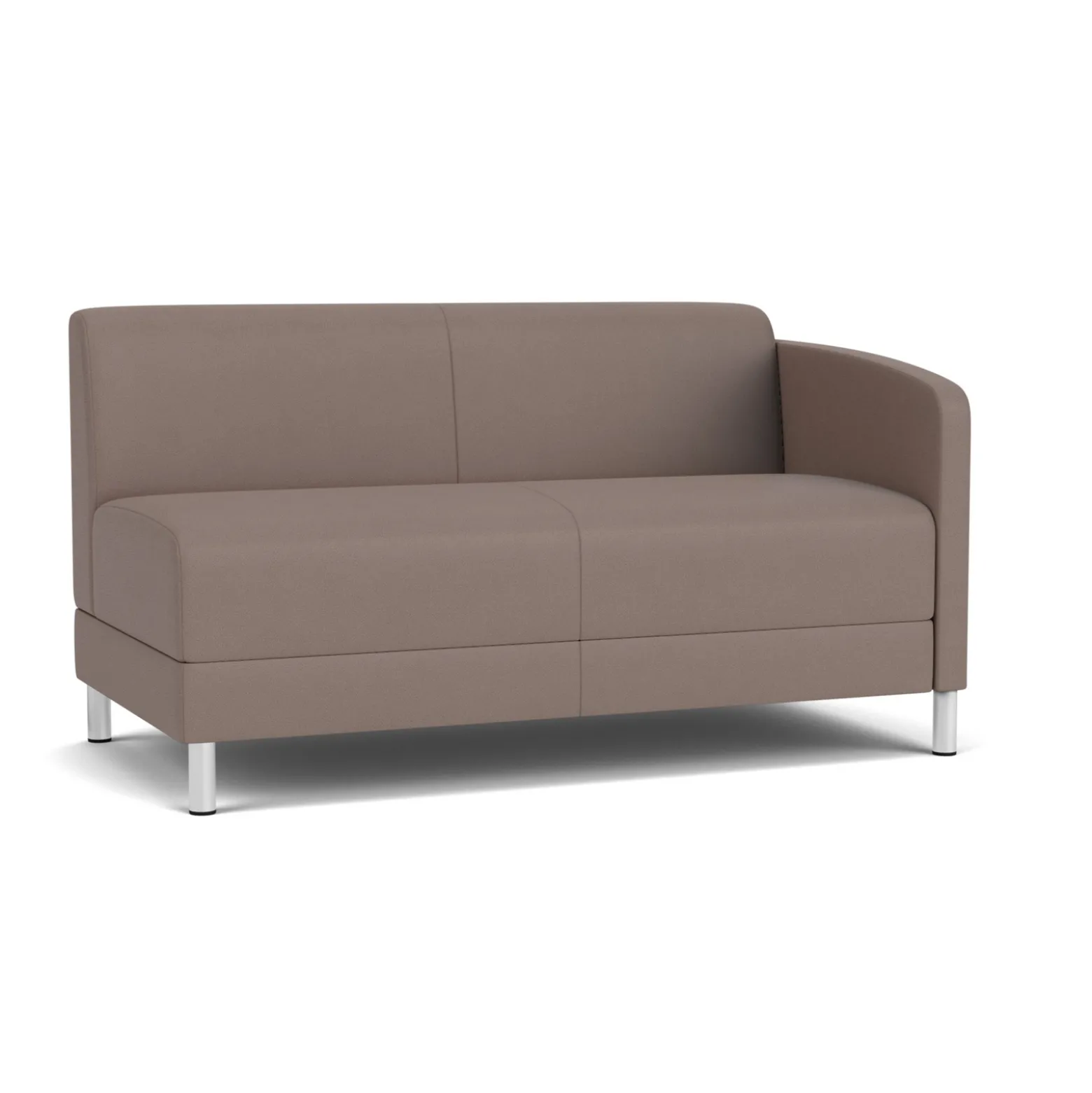 Social Left Arm Loveseat in Standard Upholstery
