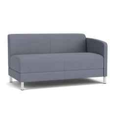 Social Left Arm Loveseat in Standard Upholstery