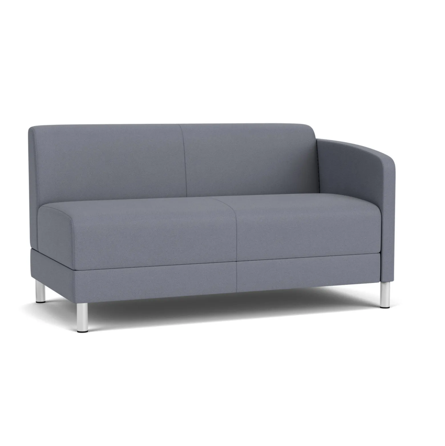 Social Left Arm Loveseat in Standard Upholstery