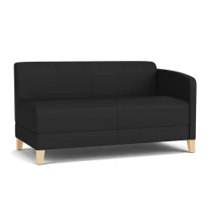 Social Left Arm Loveseat in Standard Upholstery