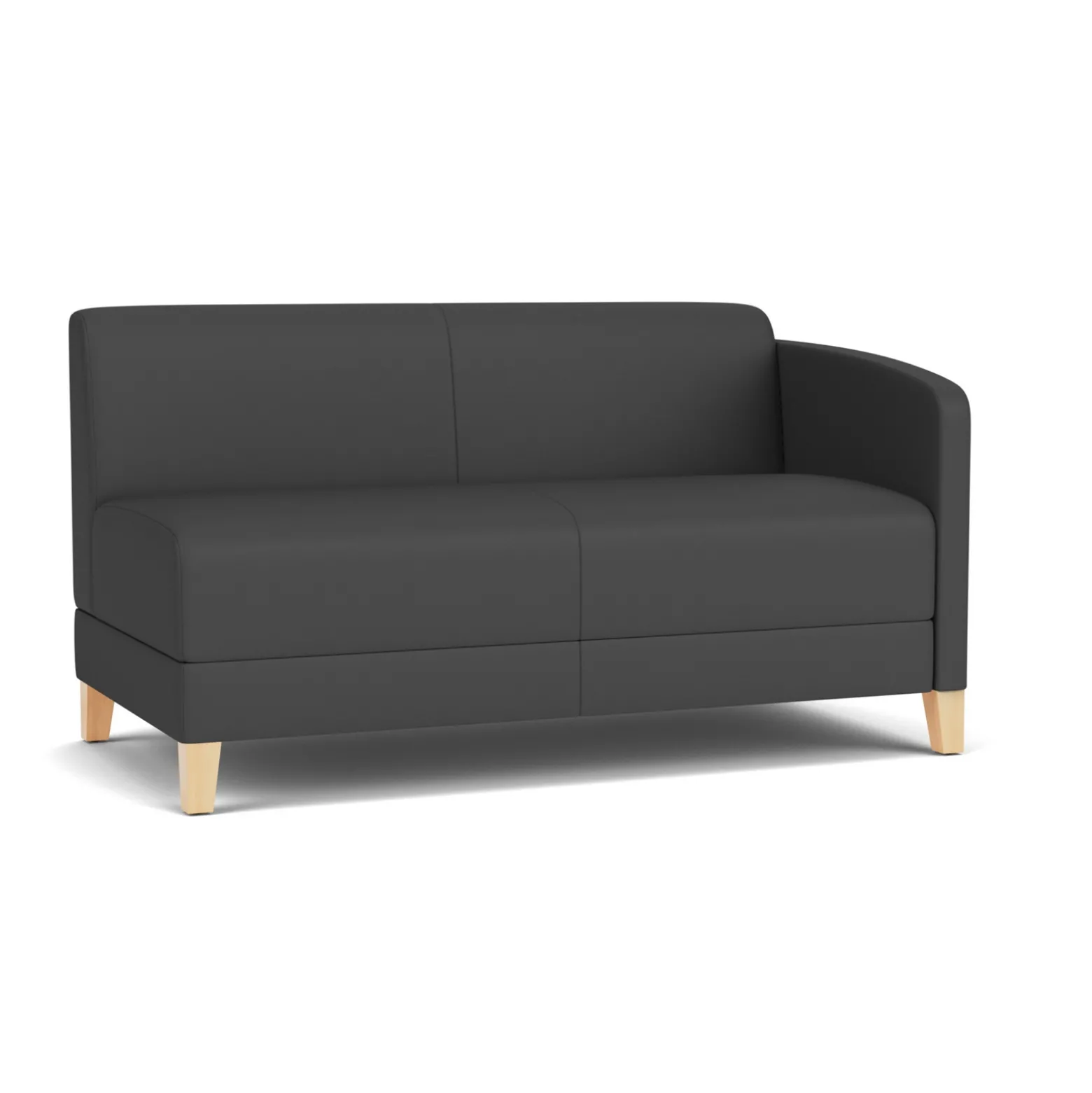 Social Left Arm Loveseat in Standard Upholstery