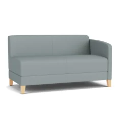 Social Left Arm Loveseat in Standard Upholstery