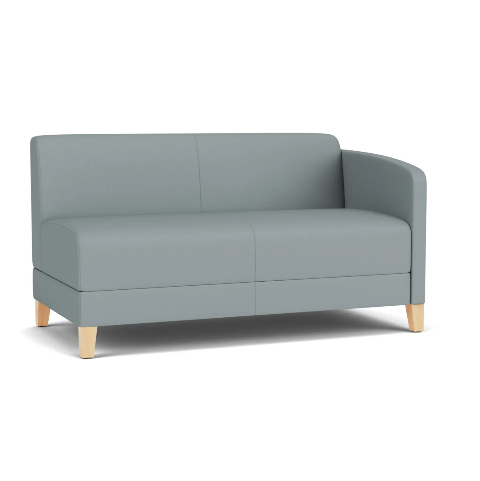 Social Left Arm Loveseat in Standard Upholstery