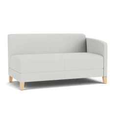 Social Left Arm Loveseat in Standard Upholstery