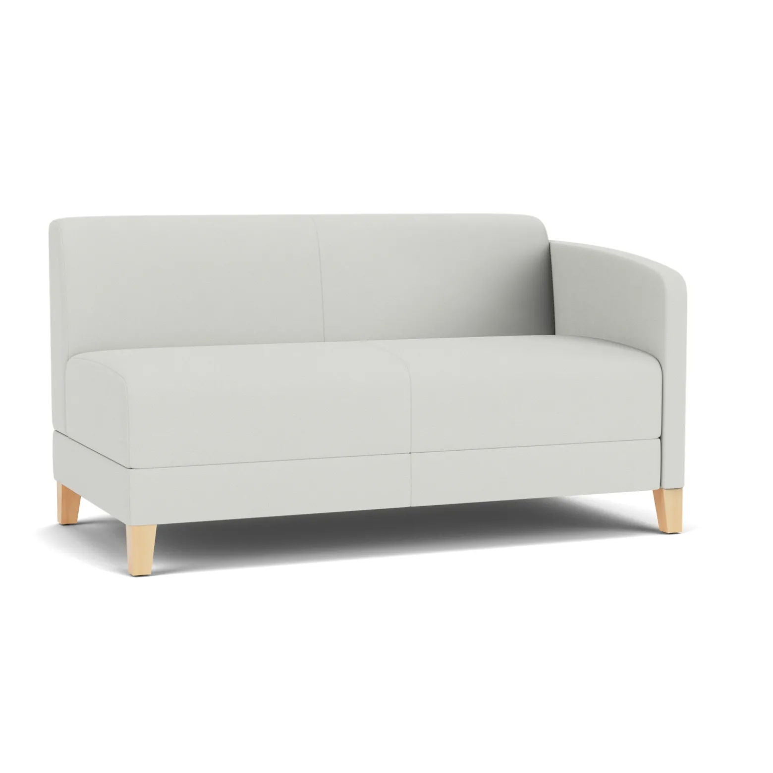 Social Left Arm Loveseat in Standard Upholstery