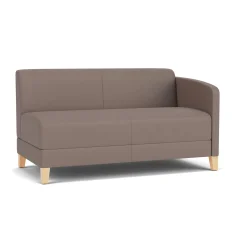 Social Left Arm Loveseat in Standard Upholstery