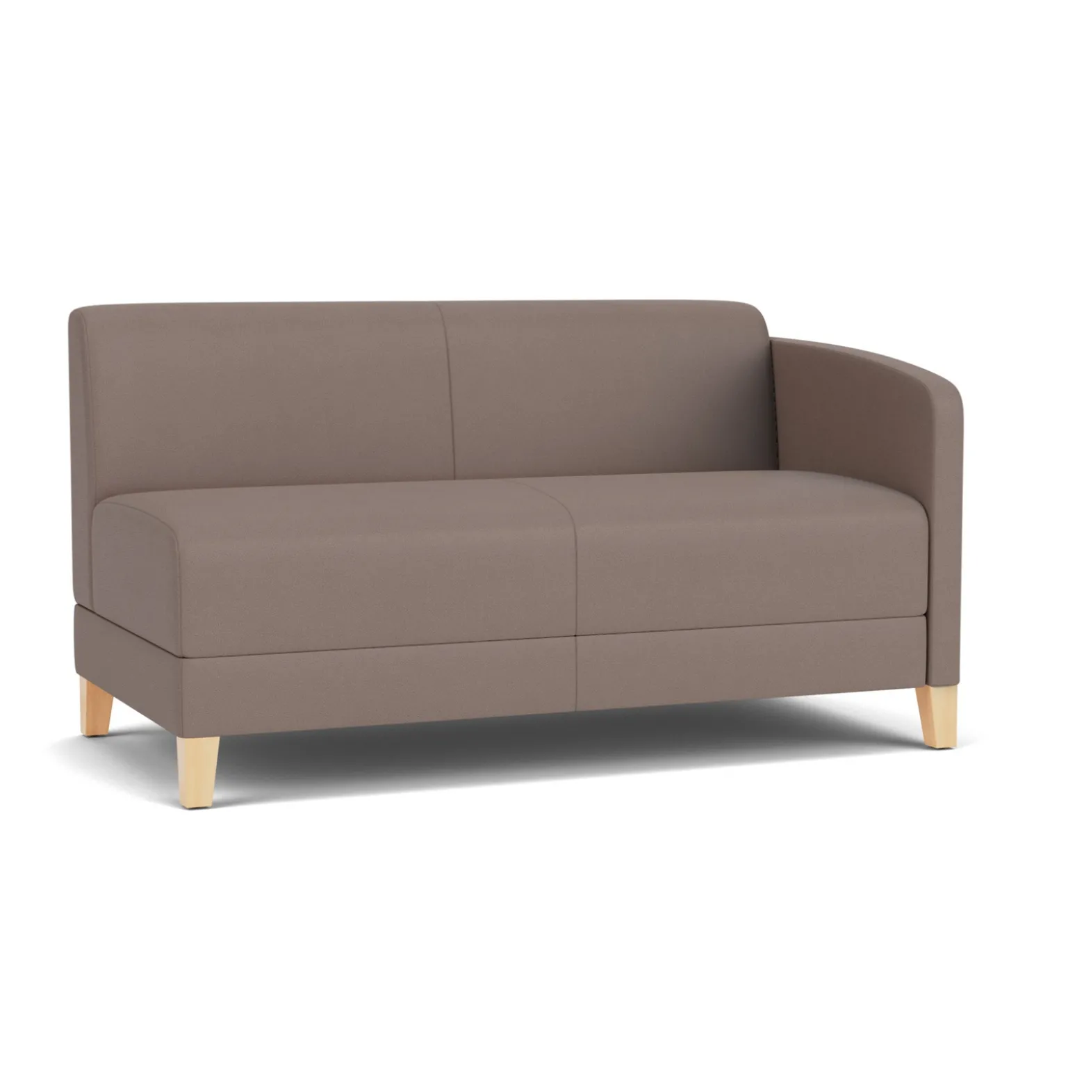 Social Left Arm Loveseat in Standard Upholstery