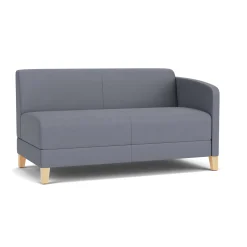 Social Left Arm Loveseat in Standard Upholstery