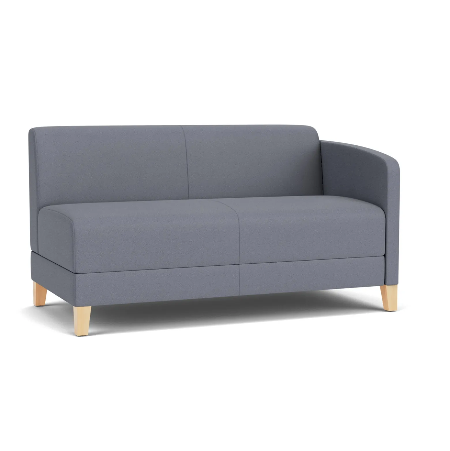 Social Left Arm Loveseat in Standard Upholstery