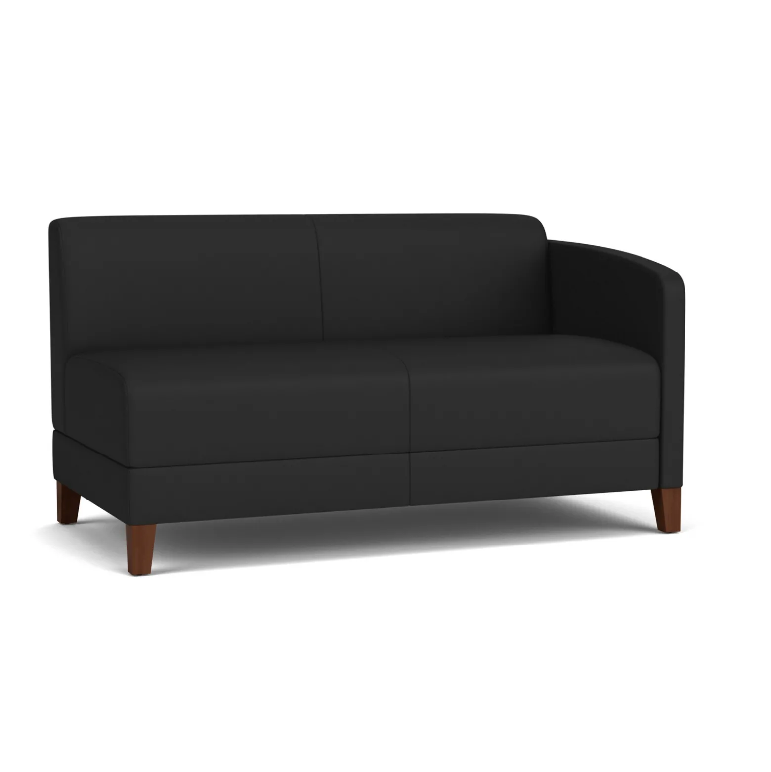 Social Left Arm Loveseat in Standard Upholstery