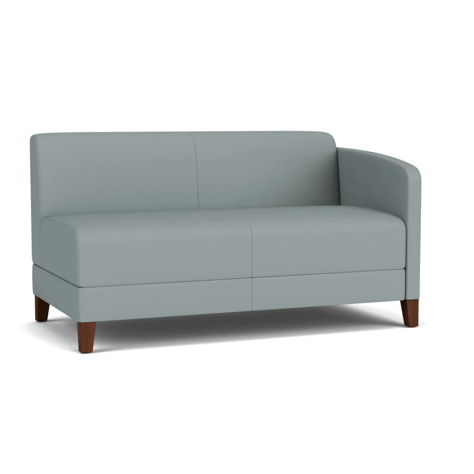 Social Left Arm Loveseat in Standard Upholstery