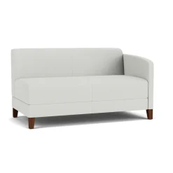 Social Left Arm Loveseat in Standard Upholstery