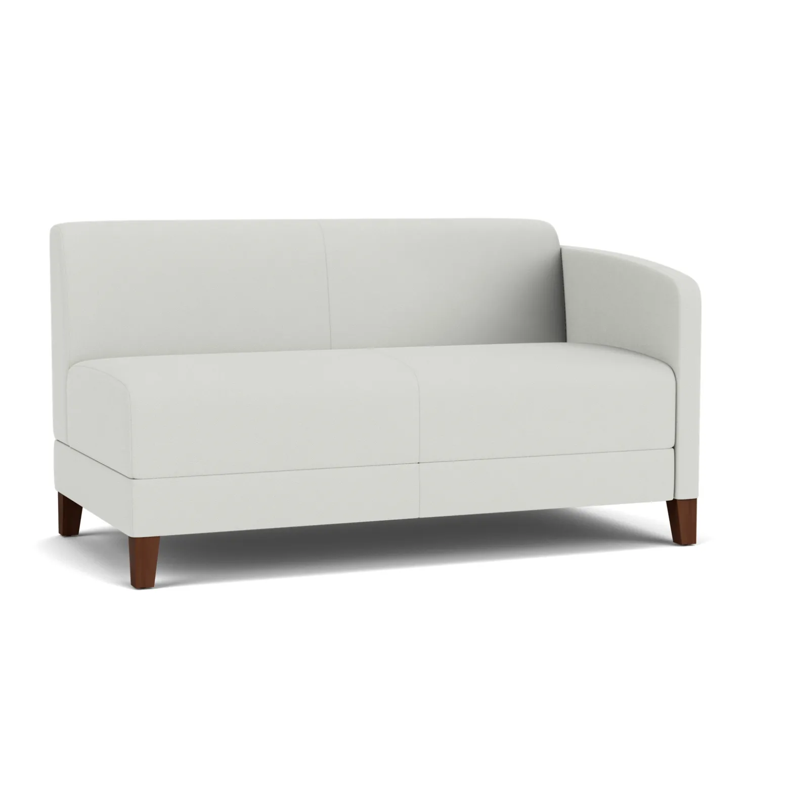 Social Left Arm Loveseat in Standard Upholstery
