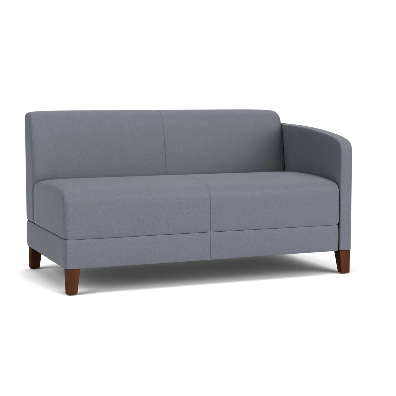 Social Left Arm Loveseat in Standard Upholstery