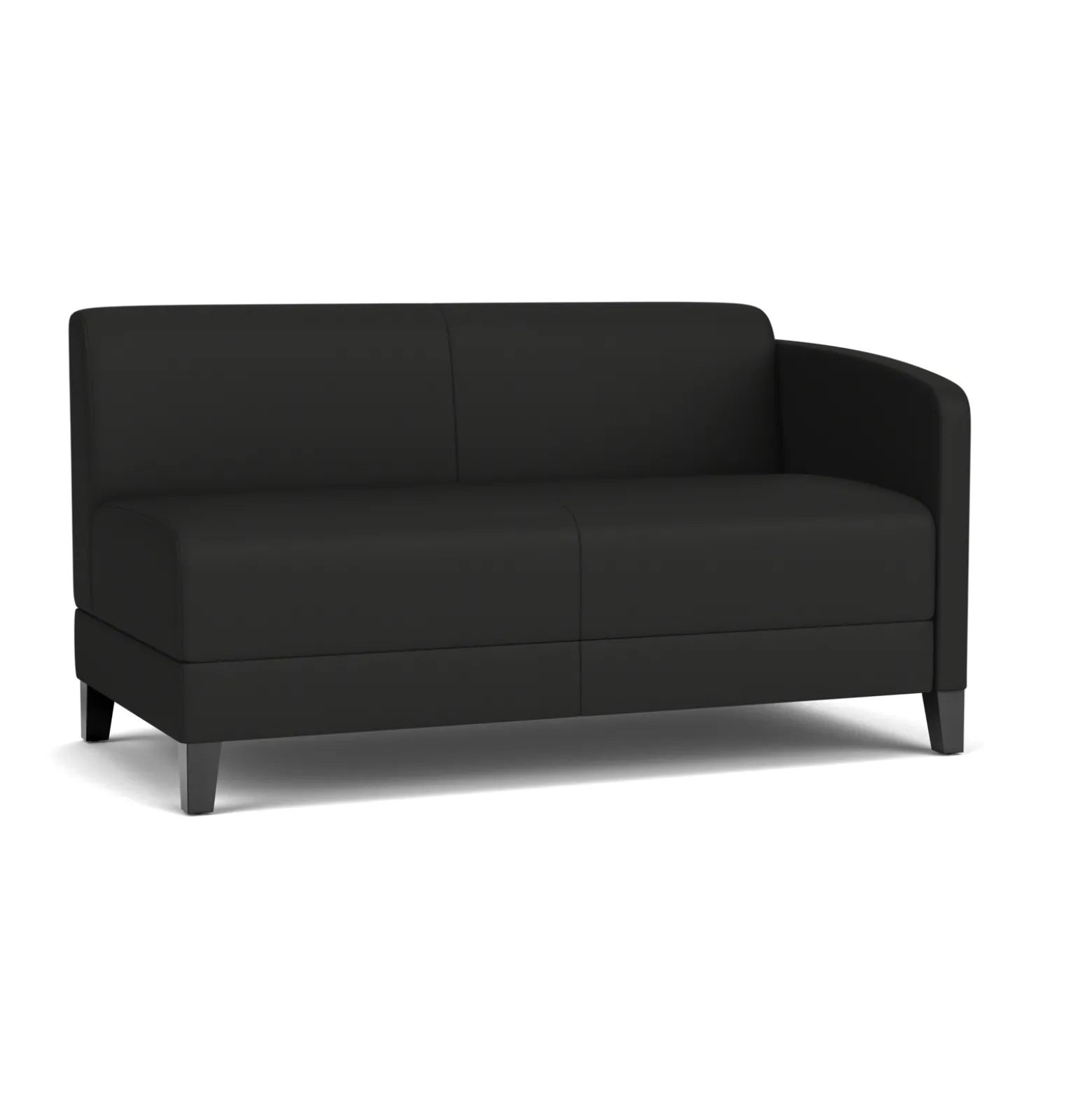 Social Left Arm Loveseat in Standard Upholstery