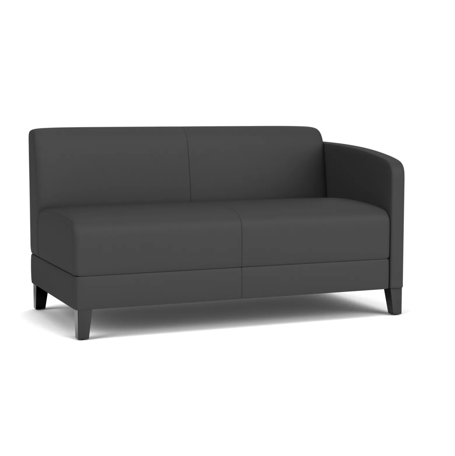 Social Left Arm Loveseat in Standard Upholstery