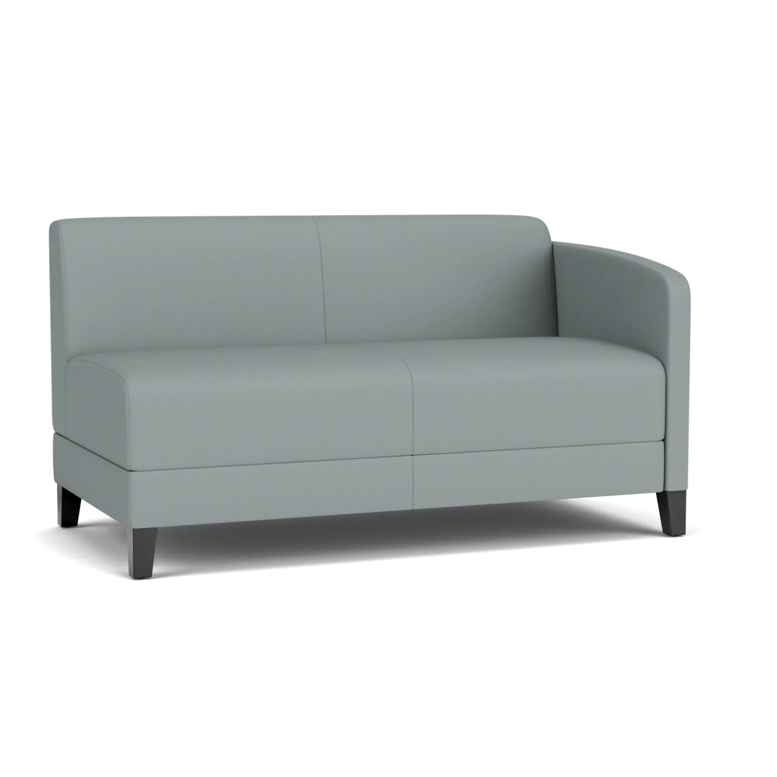 Social Left Arm Loveseat in Standard Upholstery
