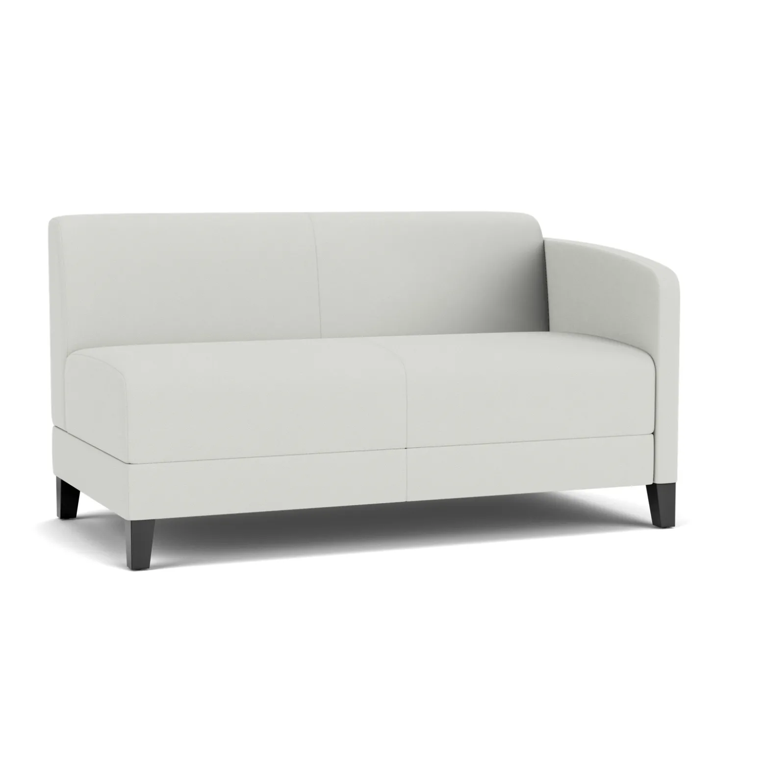 Social Left Arm Loveseat in Standard Upholstery