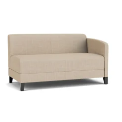 Social Left Arm Loveseat in Premium Upholstery