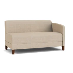 Social Left Arm Loveseat in Premium Upholstery