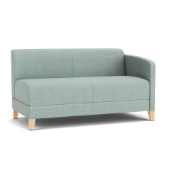 Social Left Arm Loveseat in Premium Upholstery
