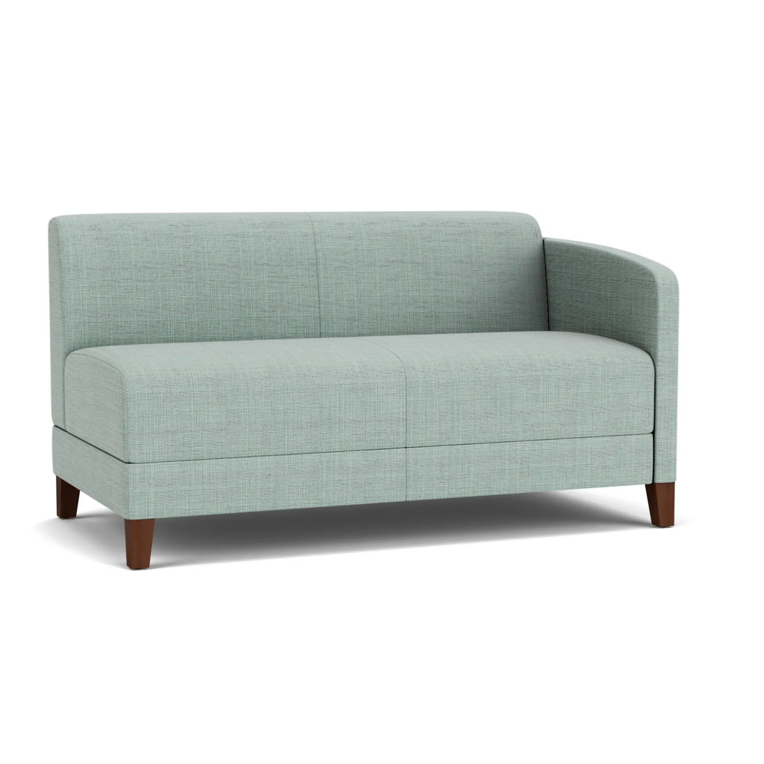 Social Left Arm Loveseat in Premium Upholstery