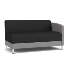 Social Left Arm Loveseat in Premium Upholstery