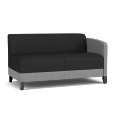 Social Left Arm Loveseat in Premium Upholstery
