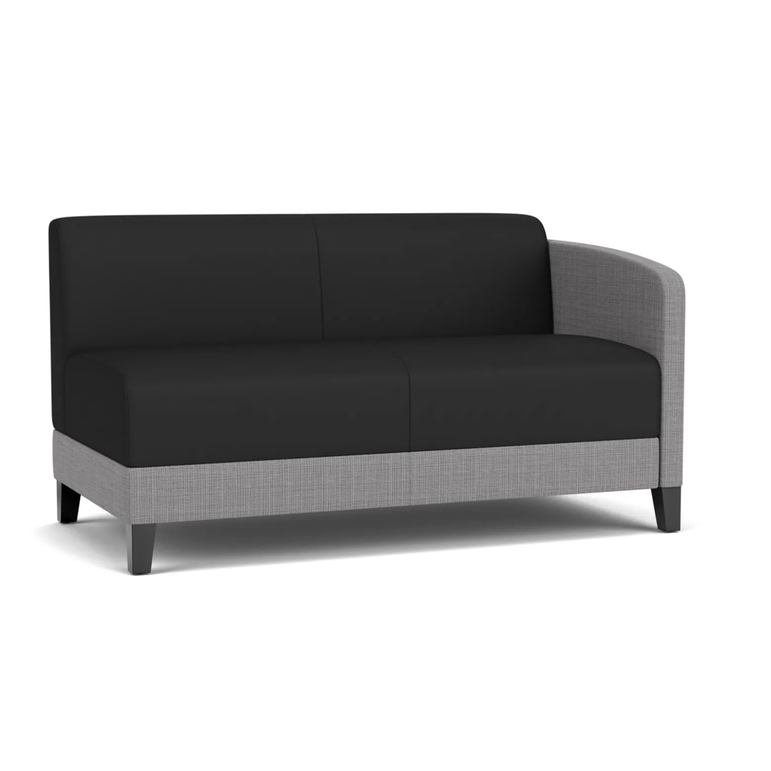 Social Left Arm Loveseat in Premium Upholstery