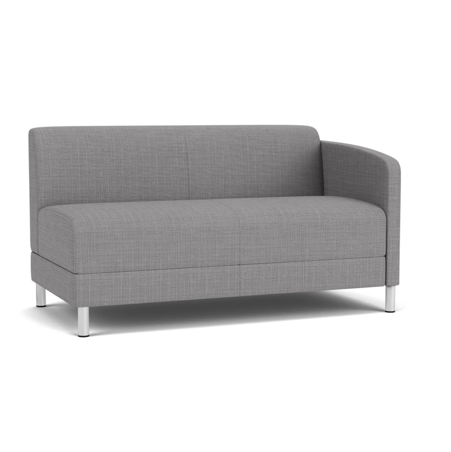 Social Left Arm Loveseat in Premium Upholstery