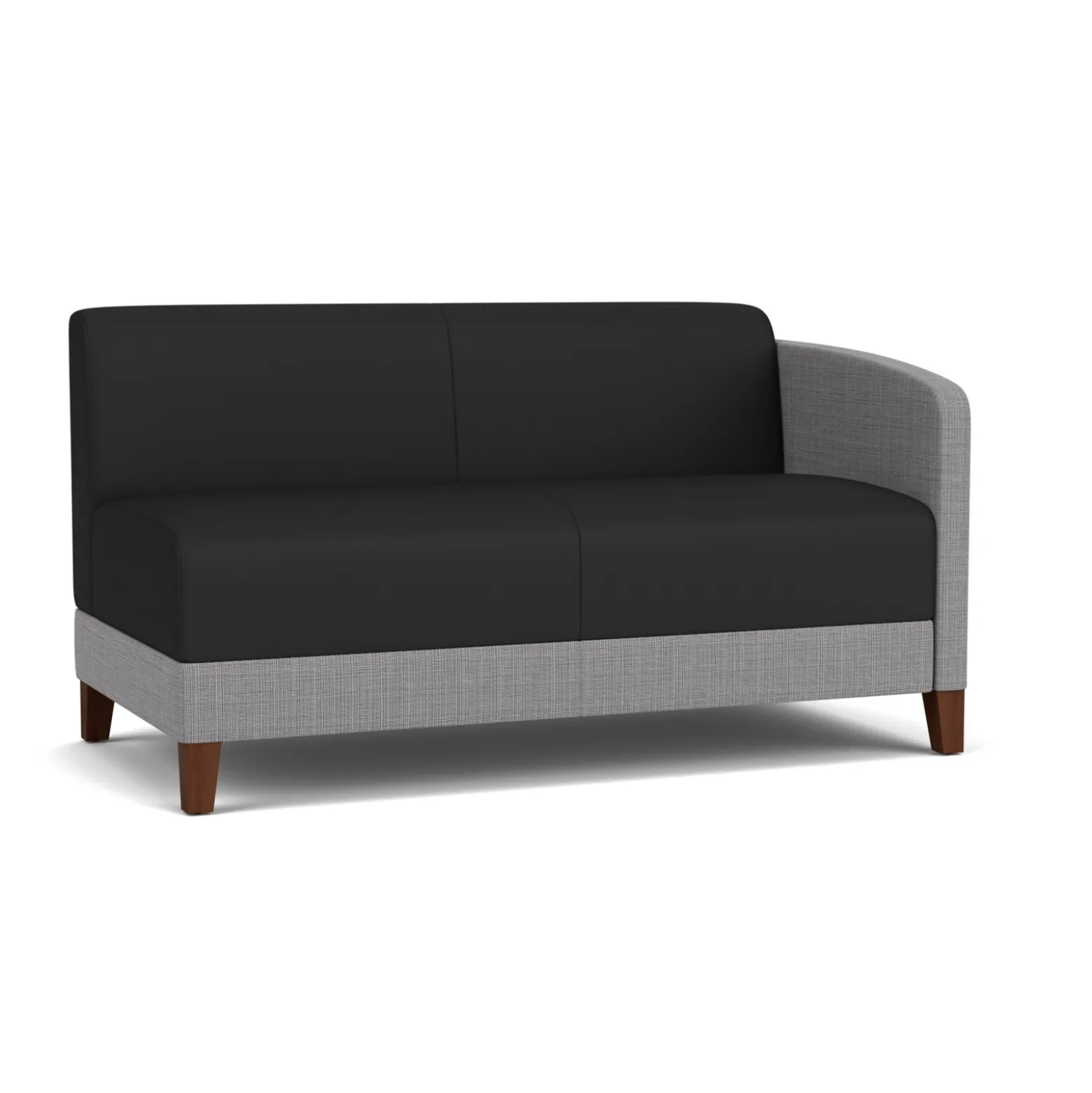 Social Left Arm Loveseat in Premium Upholstery