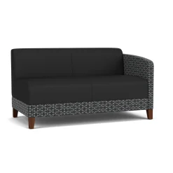 Social Left Arm Loveseat in Premium Upholstery